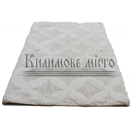 Carpet for bathroom Indian Handmade Hobby RIS-BTH-5242 WHITE - высокое качество по лучшей цене в Украине.